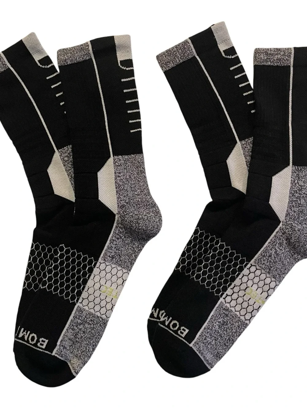 Bombas Hex-Tec Athletic All Purpose Performance Crew Socks Lot Of 2 Pair Size XL